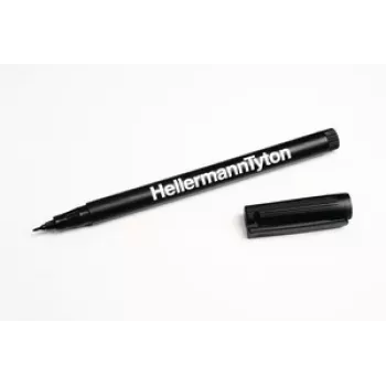 HellermannTyton 500-50820 pysyvä merkkiaine musta pyöreä kärki 2 kpl