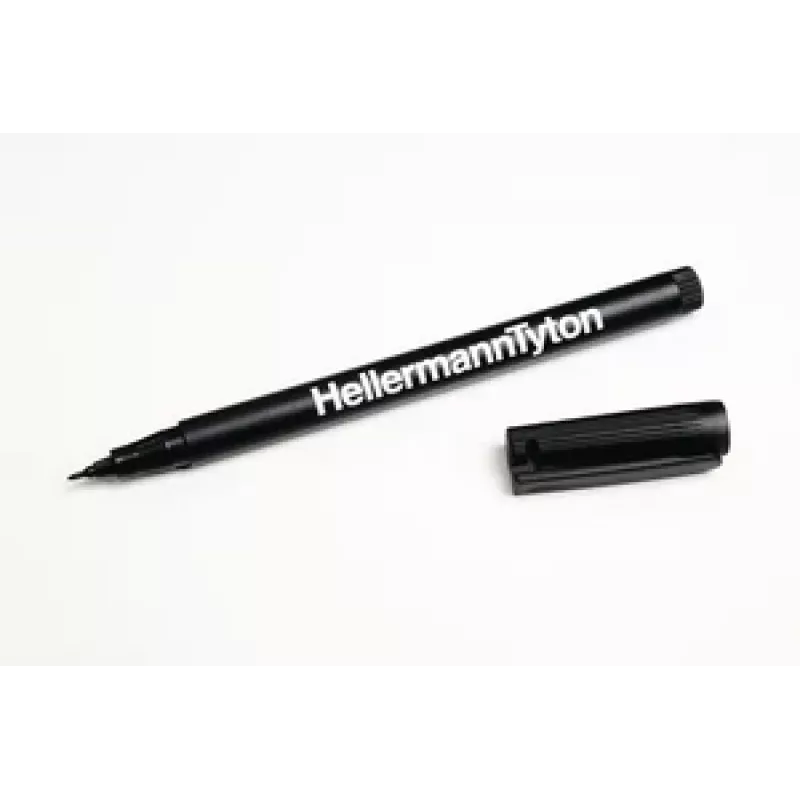 HellermannTyton 500-50820 pysyvä merkkiaine musta pyöreä kärki 2 kpl