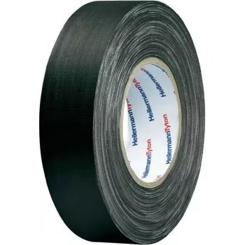 HellermannTyton HelaTape Tex kangasteippi 19 mm x 10 m musta puuvilla-polyesteri 712-00204