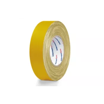 Hellermann Tyton HTAPE-TEX-19x50 keltainen tekstiiliteippi 19 mm x 50 m 712-00502