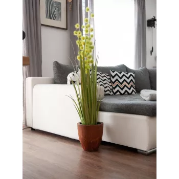 EUROPALMS pompom-heinä tekokasvi, 122 cm, vihreä 82500136