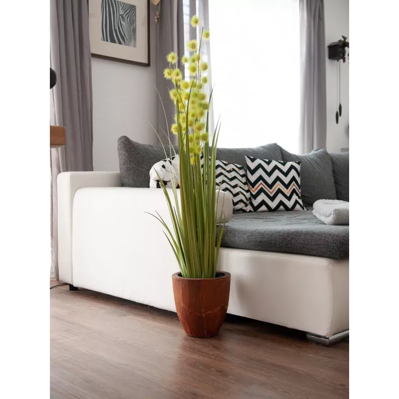 EUROPALMS pompom-heinä tekokasvi, 122 cm, vihreä 82500136