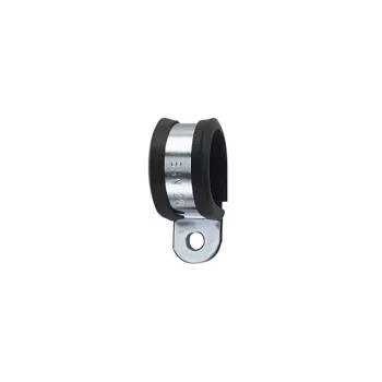 HellermannTyton AFCS63-GS/PVC-BK/ML ruuvikiinnitteinen kiinnike kaapeleille, letkuille, putkille, max. nipun halkaisija Ø 63 mm, klooripreenisuojaprofiili, musta 166-50608