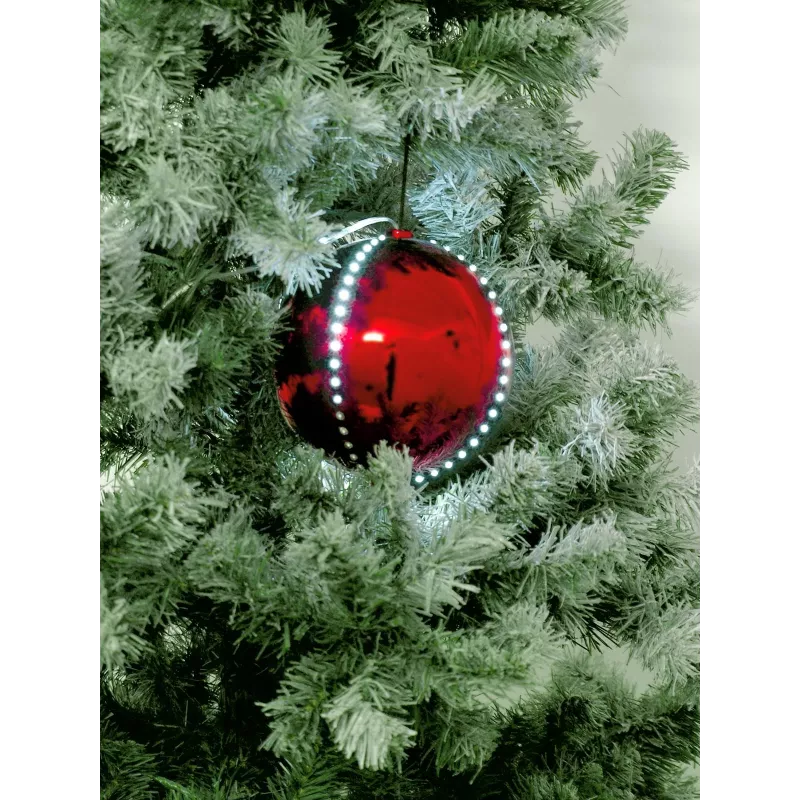 EUROPALMS LED lumipallo 15 cm, punainen 83501243