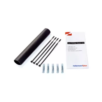 HellermannTyton 380-04004 TF21 lämpökutistussukka, 2:1, 4,0 mm, musta, 10 m