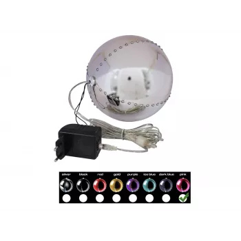 EUROPALMS LED lumipallo 15 cm, pinkki 83501246