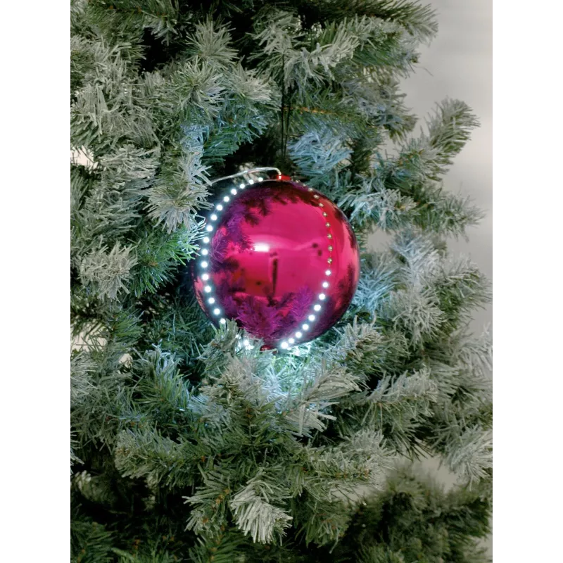 EUROPALMS LED lumipallo 15 cm, pinkki 83501246