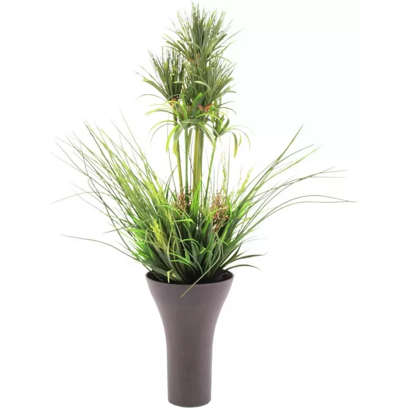 EUROPALMS tekonurmi-asetelma, 90 cm, vihreä, mustassa ruukussa 82600137