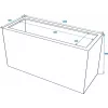 EUROPALMS Leichtsin Cube-50 punainen korkeakiiltoinen koristekuutio polystyreenistä 50 cm 83011873