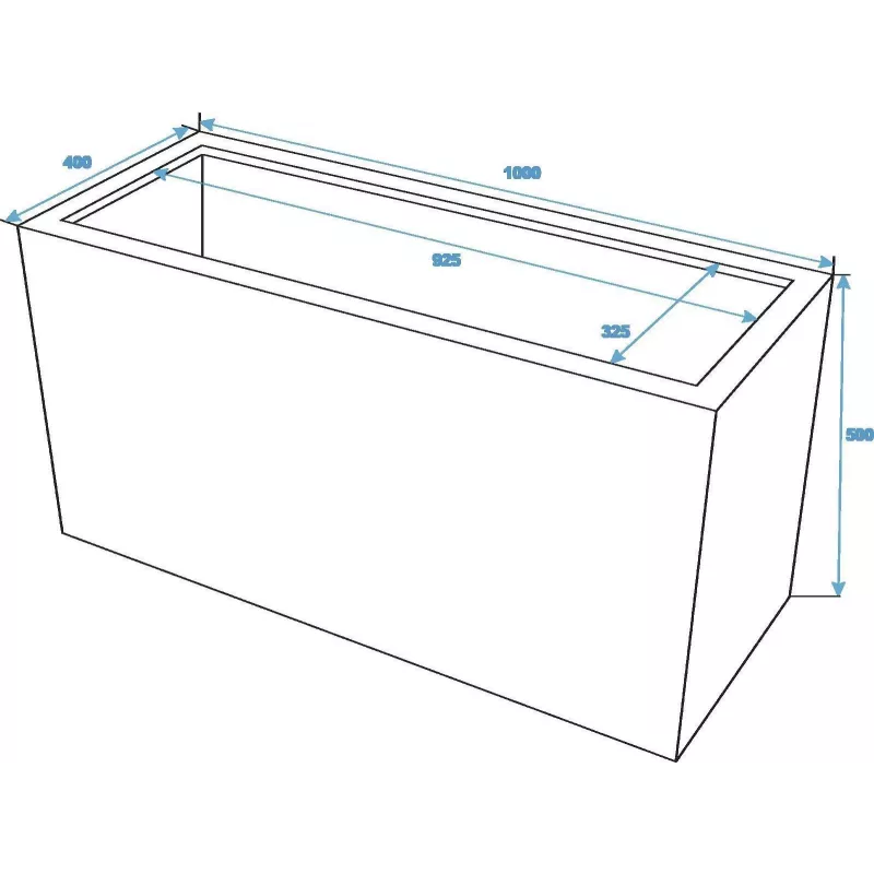 EUROPALMS Leichtsin Cube-50 punainen korkeakiiltoinen koristekuutio polystyreenistä 50 cm 83011873