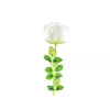 EUROPALMS Crystal Rose tekokukka, valkoinen, 81 cm, 12 kpl 82600208