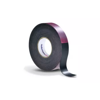 HellermannTyton HTAPE-POWER600-38x6.7-NR-BK (6.7) itsesulautuva sähköeristysnauha, 6,7 m x 38 mm, musta 711-10201