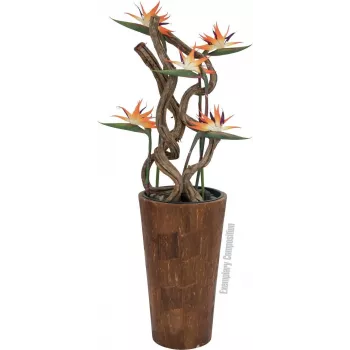 EUROPALMS tekoparatiisilintu, oranssi, 95 cm 82530559
