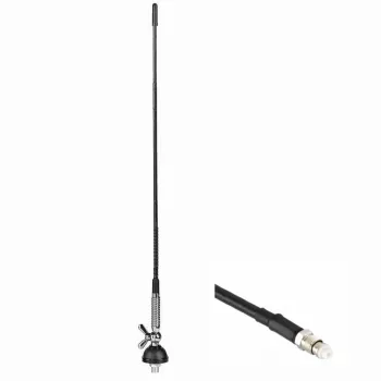 MIDLAND Albrecht CB-radioantenni T-27 FME:llä, 60 cm, 26-28 MHz, 100 W PEP, 50 ohmia 67110.01