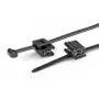 HellermannTyton T50ROSEC5A-PA66W-BK nippuside klipsillä, 200 mm x 4,6 mm, musta, 100 kpl 156-03219