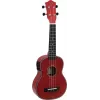 DIMAVERY UK-100 sopraano-ukulele, Flamed Red 26255807