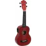 DIMAVERY UK-100 sopraano-ukulele, Flamed Red 26255807