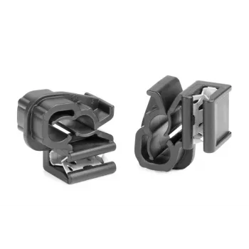 HellermannTyton EdgeClip EC1-3SV-DHC6-7 kaapelikiinnike, musta, 100 kpl 151-04455