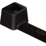 HellermannTyton T18R-HS-BK-C1 musta lämmönkestävä kaapelinauha 100 x 2,5 mm, 100 kpl:n pakkaus 111-01950