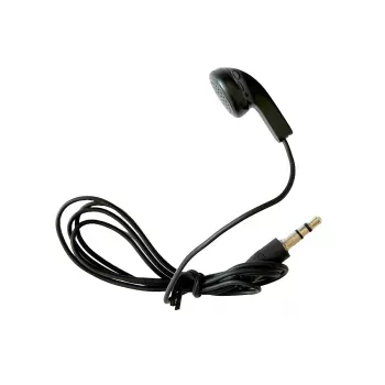 MIDLAND Albrecht 29978 kertakäyttöinen in-ear-korvanappikuuloke 3,5 mm liittimellä, mono, musta, yhteensopiva ATR400/Tourist Guide kanssa