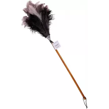 Bürstenhaus Redecker strutsinhöyhenpölyhuiska keskikokoisella päällä, pyökkipuinen varsi, 50 cm 468807