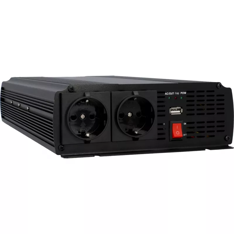 AEG invertteri 1500 W 12 V DC - 230 V AC kaukosäätimellä (10058)