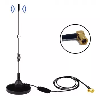 Midland Albrecht MAG31 DAB+ magneettijalka-antenni vahvistimella, Band III, 3 m kaapeli, SMB-liitäntä 62336