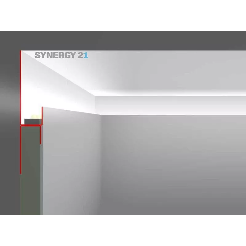 SYNERGY21 LED-profiili 200 cm sinkkilevy tyyppi B40 S21-LED-PR00140