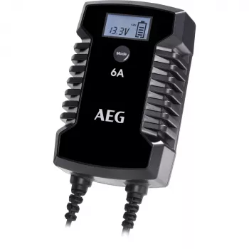 AEG LD6 10617 ajoneuvon akkulaturi 6V/12V 3A/6A LCD-näytöllä