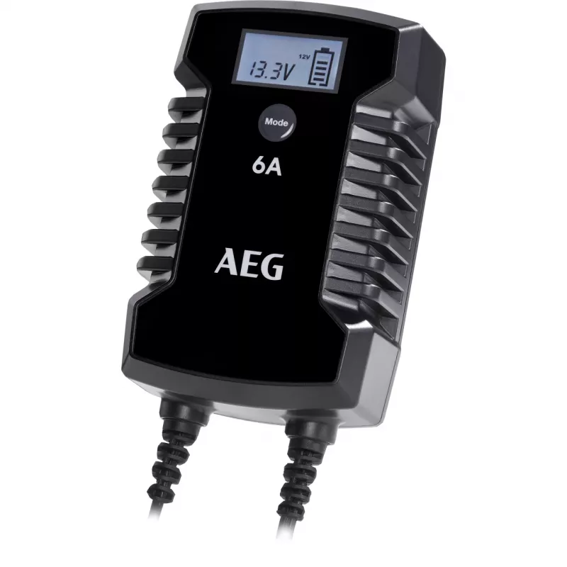 AEG LD6 10617 ajoneuvon akkulaturi 6V/12V 3A/6A LCD-näytöllä