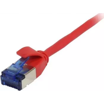SYNERGY21 CAT6A U/FTP ohut patch-kaapeli RJ45, 0,5m, punainen, 500MHz, LSZH S217342V2