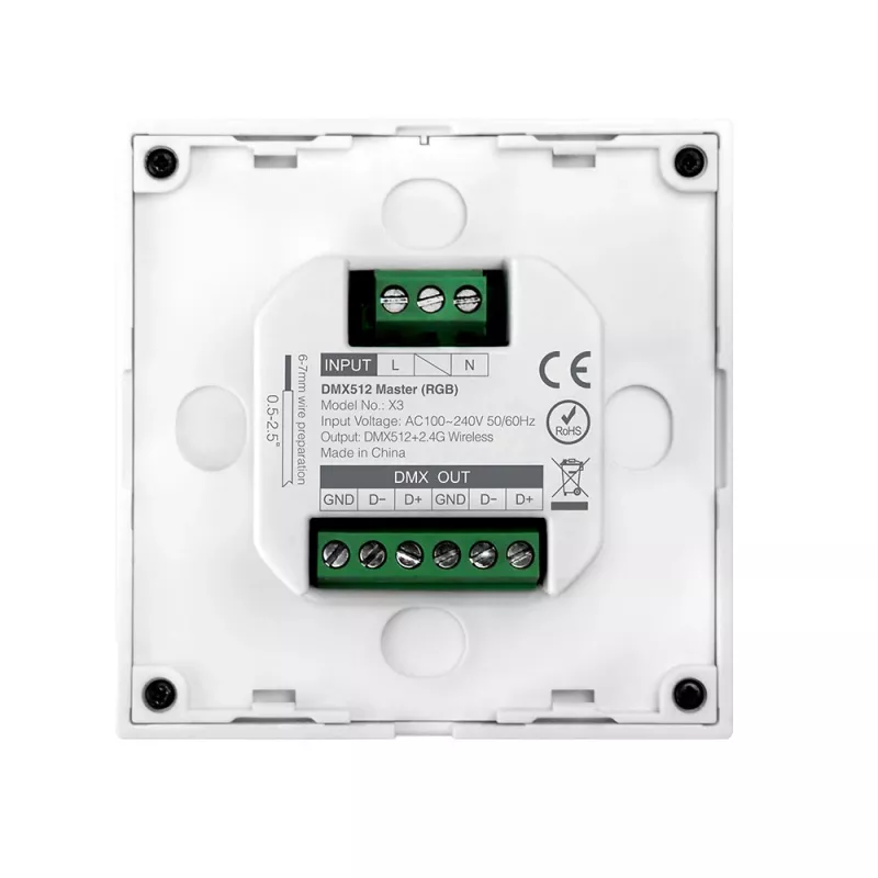 MiBoxer X3 älykäs kosketuspaneeli LED-ohjaukseen (DMX512 & 2,4GHz RF)