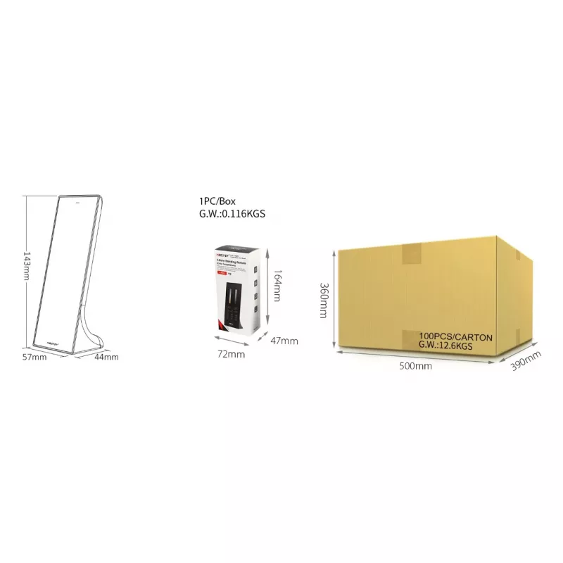 Miboxer Synergy 21 LED-kaukosäädin Dual White CCT 3 vyöhykettä (Y2)