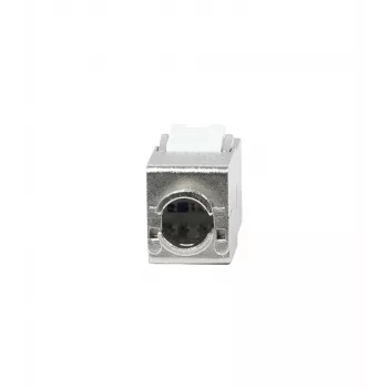 SYNERGY21 S216378V3 CAT8.1 RJ45 Keystone-moduuli, Slim-line lyhyt, GHMT-sertifioitu, valkoinen