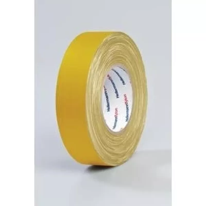 HellermannTyton HTAPE-TEX-19x10 yleiskäyttöinen kangasteippi, keltainen, 19 mm x 10 m 712-00202