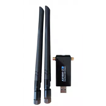 ALLNET Wireless AX 1800 Mbit USB 3.0 WLAN-tikku Dongle ALL-WA1800AX-EXT ulkoisilla antenneilla
