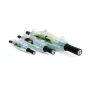 HellermannTyton 435-00082 push-in johdinliitin, 2-napainen, vihreä