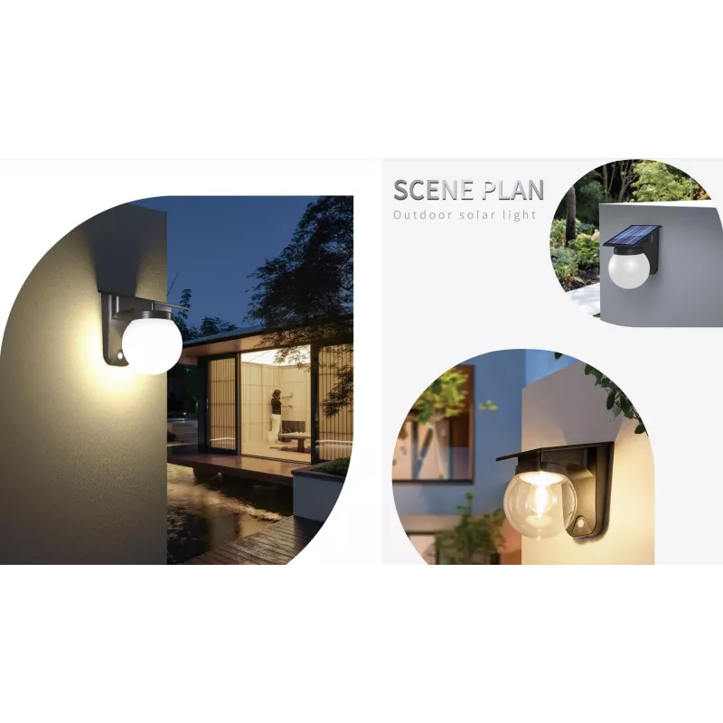 SYNERGY21 S21-LED-0250250 aurinkoseinävalaisin pallo kirkas