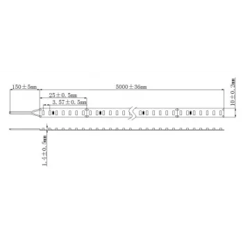 SYNERGY21 LED Flex Strip 2210 - 70 NW DC24V 24W IP20 CRI90 xSpecial malli LED-LIGHTS24x