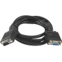 SYNERGY21 S215297 VGA-jatkokaapeli, 1,8 m, uros-naaras, musta