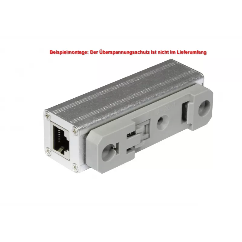 ALLNET Cat.6 Ethernet-ylijännitesuoja DIN-kiskokiinnikkeellä ALL95100:lle (ALL95100-DinRail-Clamp)