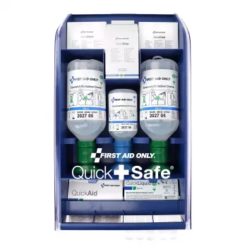 First Aid Only Quick+ Safe DIN EN 15154-4 ensiapulaukku sininen (P-44027 00)