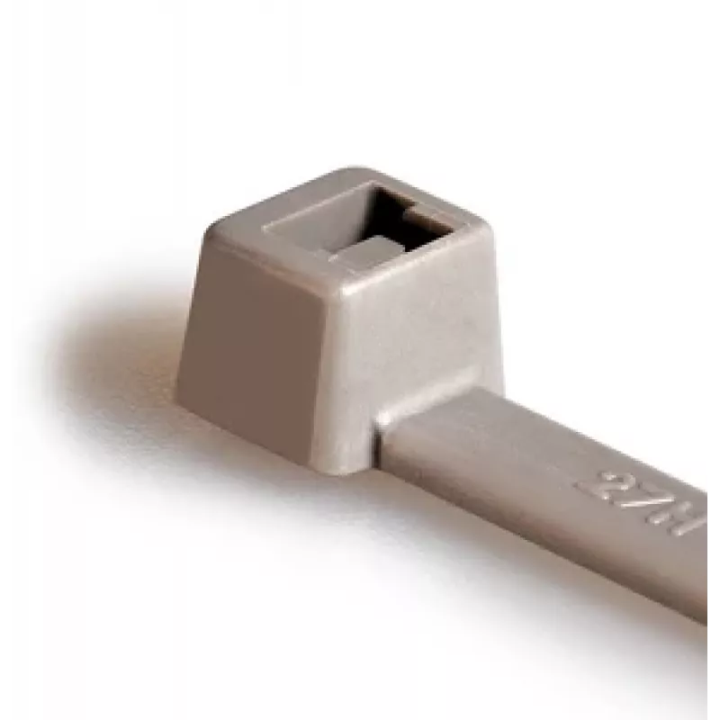 HellermannTyton T80R nippuside, polyamidi 6.6, harmaa, 360 mm x 4,6 mm, 100 kpl (116-08018)