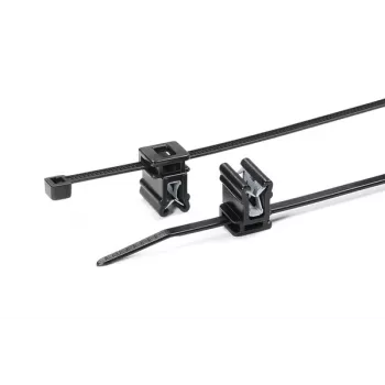 HellermannTyton T30REC4A-PA66HS/PA66HIRHS-BK musta lämmönkestävä iskunkestävä nippuside 150x3,5 mm, 500 kpl:n pakkaus 150-76090