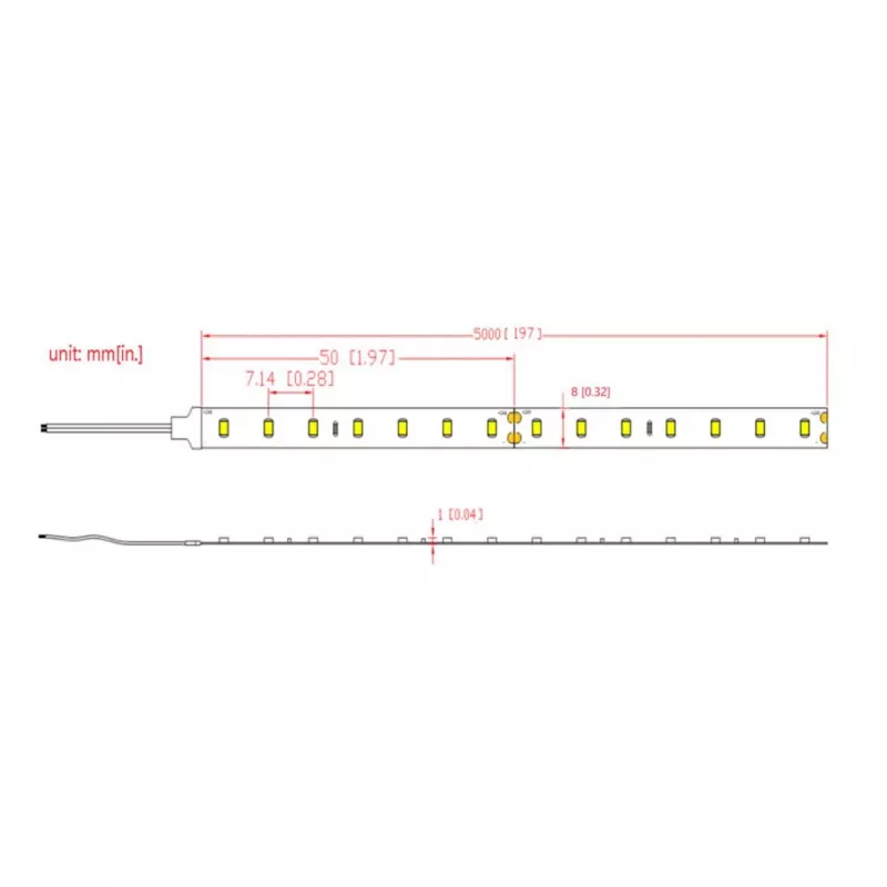 SYNERGY21 Flex Strip lämminvalkoinen DC24V 72W IP67 CRI>90 (S21-LED-B220010)