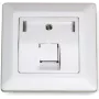 Dätwyler 185866 RJ45 Cat 7A datamoduuli, 1 portti, valkoinen