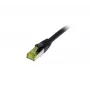 SYNERGY21 CAT6A S-STP ulko-patchkaapeli RJ45 0,25 m musta UV-/vedenkestävä