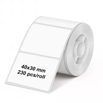 Olympia 6320 tarrarulla 40 mm x 30 mm valkoinen 230 tarraa