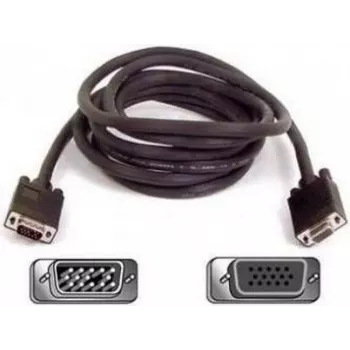 SYNERGY21 S215246 VGA-sukupuolen vaihtaja -adapteri uros naaras, kullattu, musta