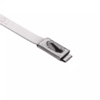 HellermannTyton MBT27S-316-SS-NA-C1 ruostumaton teräsnippuside, 681 mm x 4,6 mm, kuulalukko, hopea 111-93279